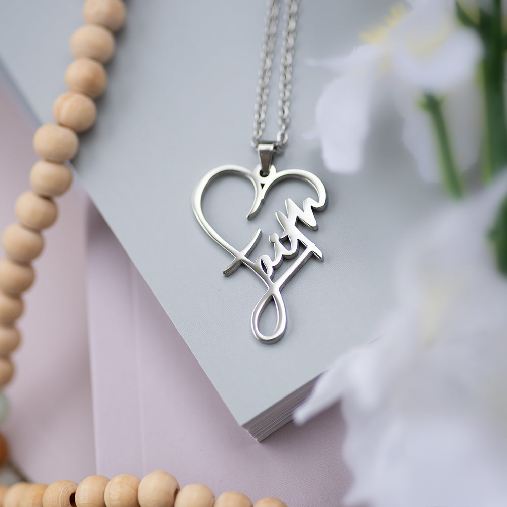 Faith Heart Necklace